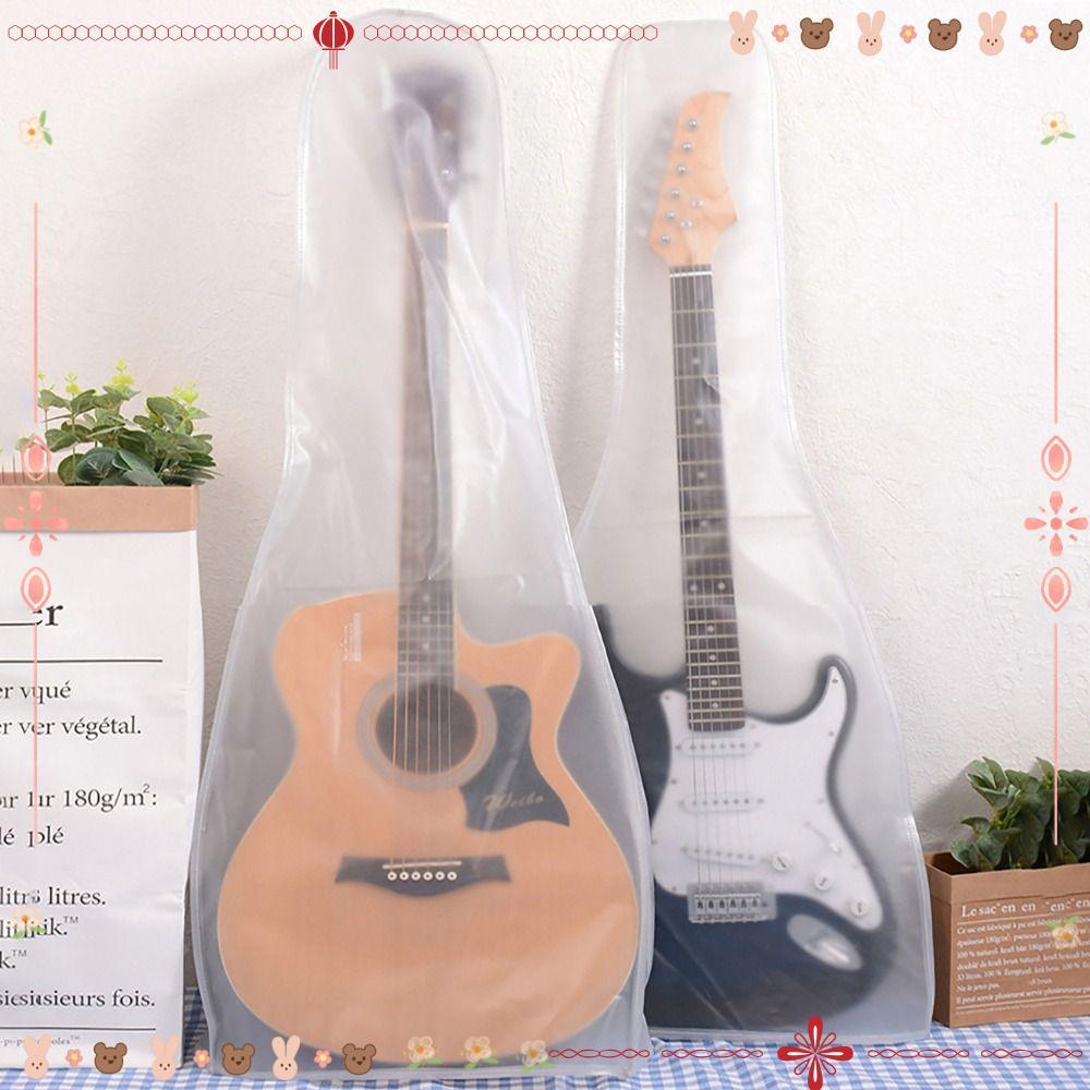 Capa De Guitarra Fosca, Bolsa Com Protetor Solar Transparente À Prova De Poeira , Acessórios Para Instrumentos
