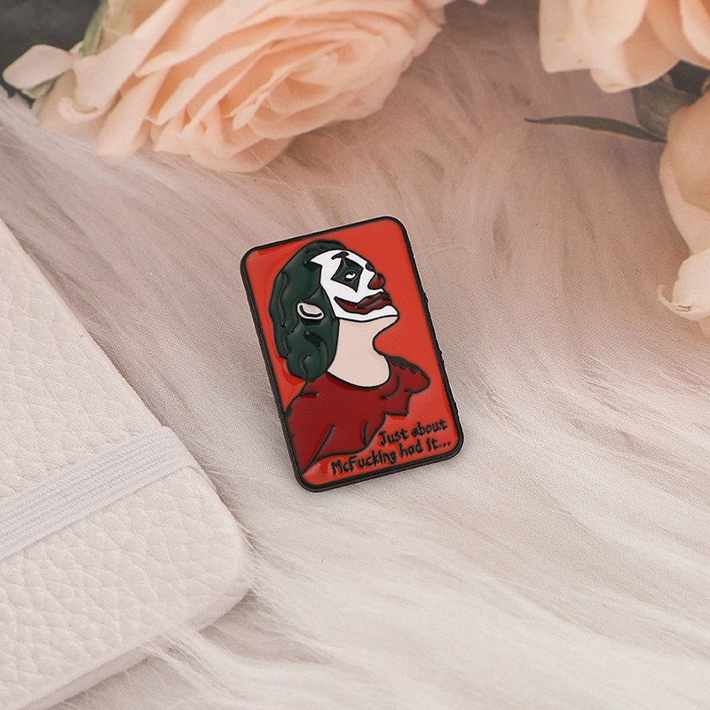 Broche Jester Acessório Temático De Personagem Irônico Personalizado Para Fãs De Filmes E Adolescentes Um Distintivo De 