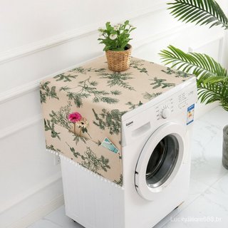 Capa para geladeira de máquina de lavar, pano antipoeira, porta única, camada dupla anti-ondas
