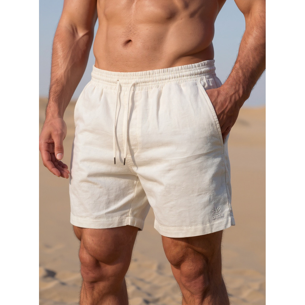 Kit 3 Bermudas Masculinas Linho Elastano Praiana Confortável Verão — VIRIANDUBA MIX
