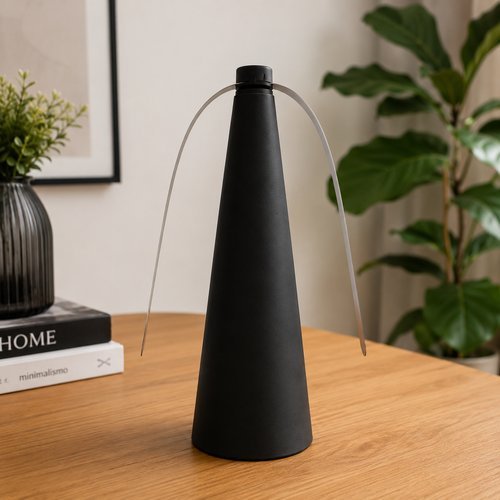 Ventilador Repelente Insetos 25cm Plástico Preto 2 Pilhas AA TOP RIO