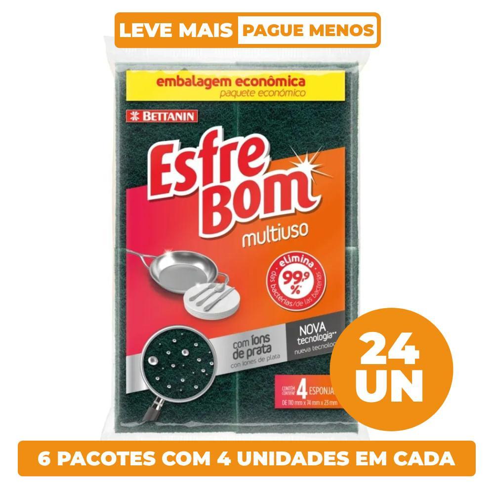 Kit Esponja Multiuso EsfreBom Leve 24 Pague 18 Bettanin