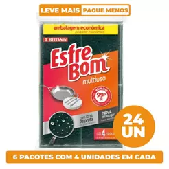 Kit Esponja Multiuso EsfreBom Leve 24 Pague 18 Bettanin