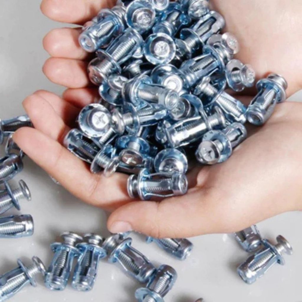 Rebite Grampo Parafuso de Expansão Metal Cabeça Sextavada Hexagonal Uso Geral Kits