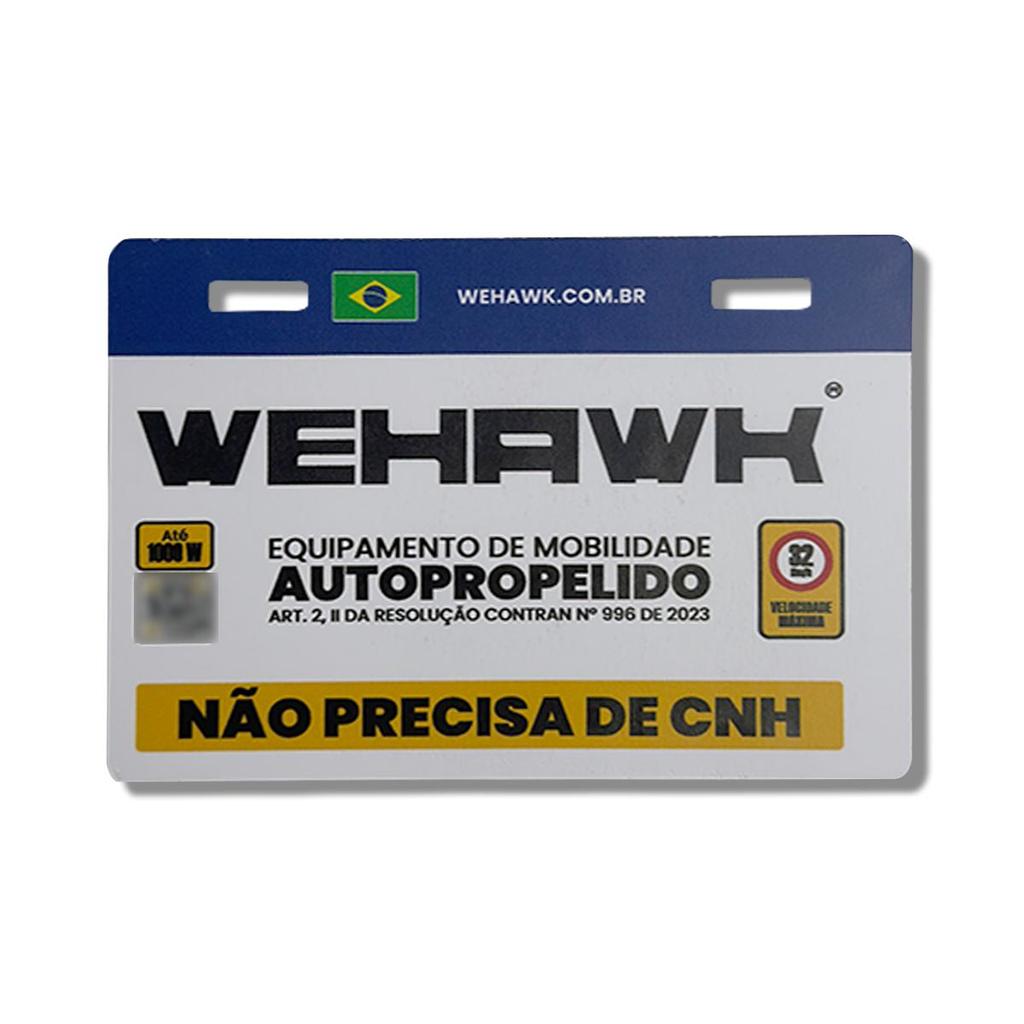 Identificação para Equipamento de Mobilidade Bicicleta e Scooter Elétrica Wehawk 15X10