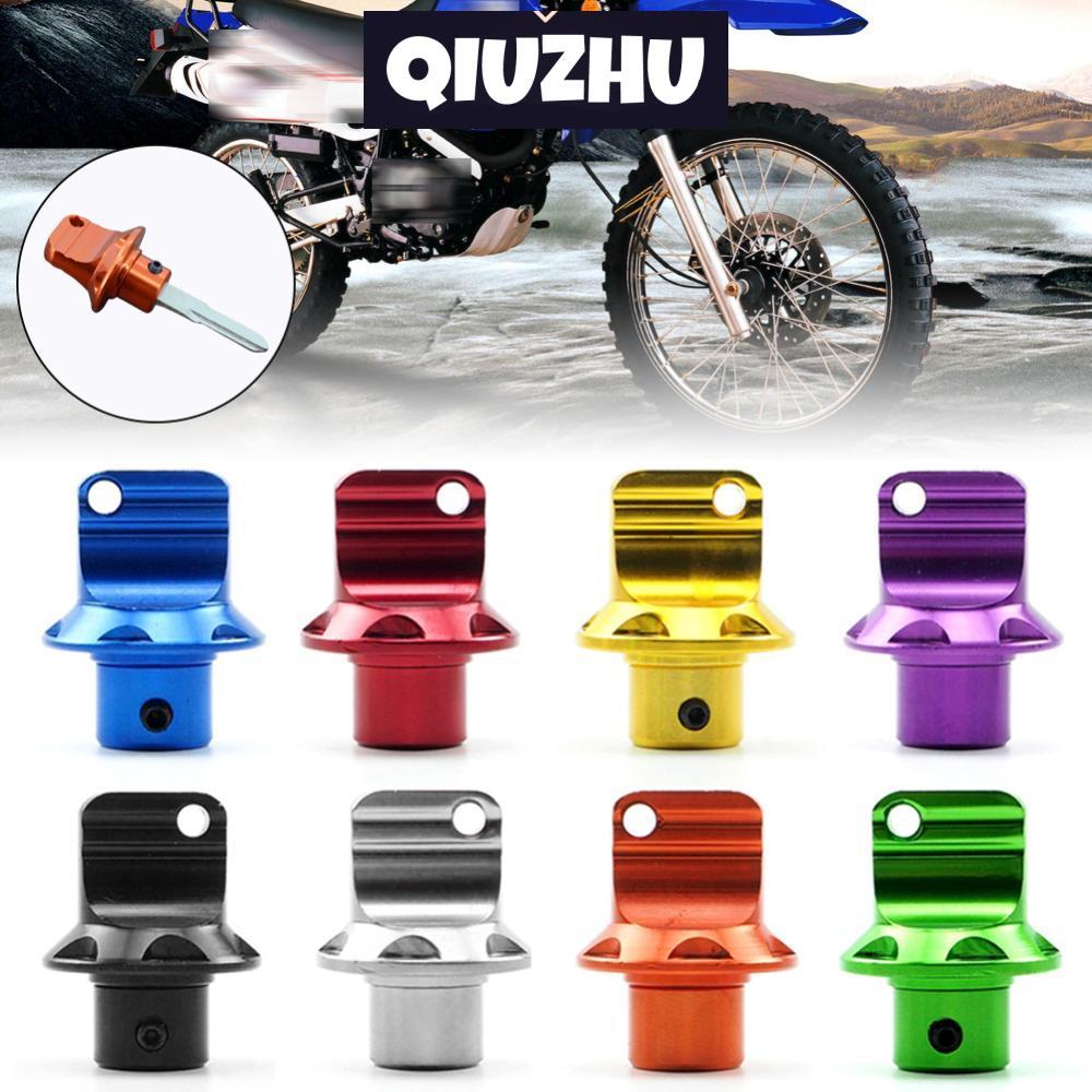 QIUZHU Universal Liga De Alumínio Capa Chave Da Motocicleta Decorativa Cabeça Bloqueio Motor Molduras Elétrica Retrofit 