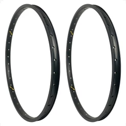 Par Folha Aro Vzan Freak 26 2.0 a 2.8 Largo Aluminio Disco Balão Ilhos Preto Mtb Bicicleta 36 furos