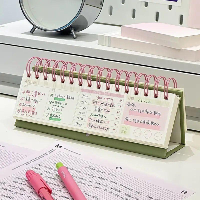 Goiaba Relógio Diário Pequeno Calendário de Mesa Dia Mês Plano Semanal Estudante Escritório Classe Desktop High-A