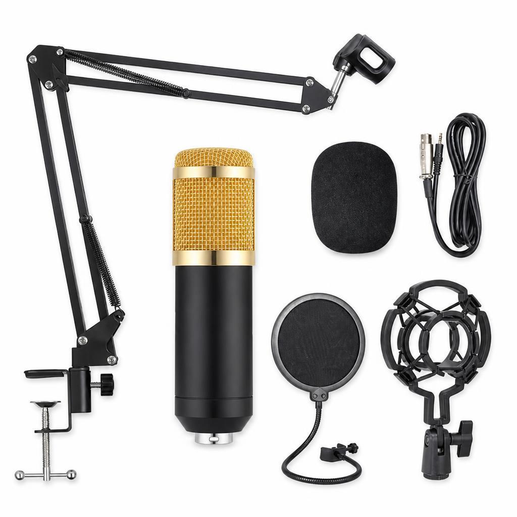 Kit Microfone Youtuber, Gravação, Live Condensador