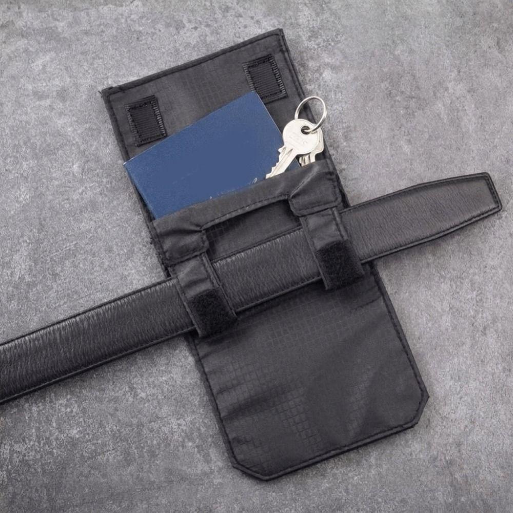 Carteira De Cinto Masculina , Mini Bolsa De Com Compartimento Oculto Para Uso Em , Cintura De Bloqueio RFID Antirroubo