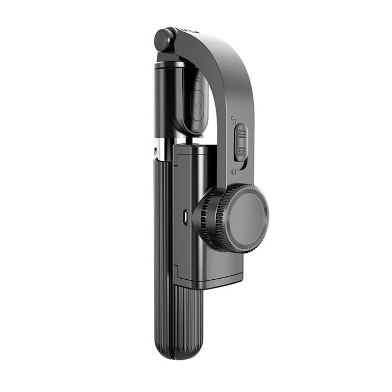 Suporte para vlogging de telefone, plástico de liga de alumínio com tripé oculto, bastão de equilíbrio anti-vibração