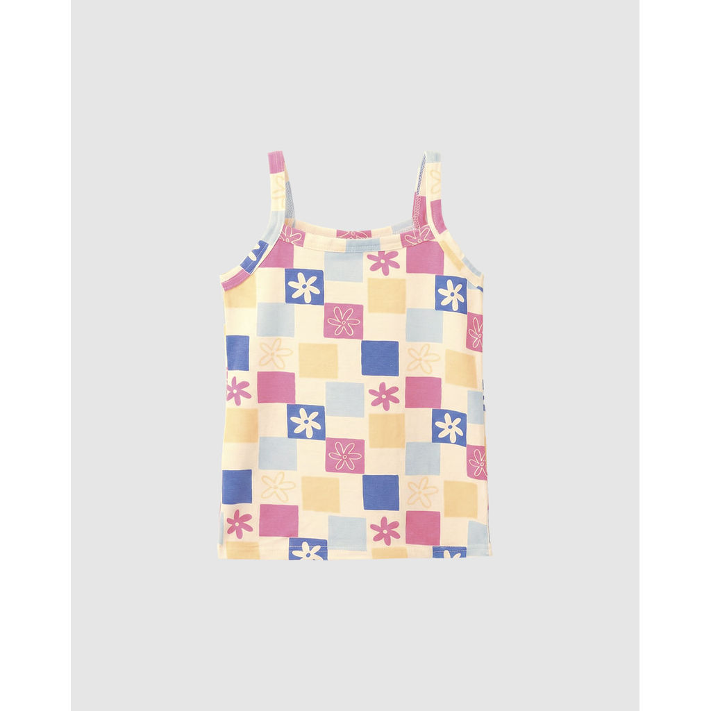 Regata Infantil Menina Alça Fina Estampada Em Algodão Malwee Kids — imagem 2 de 2