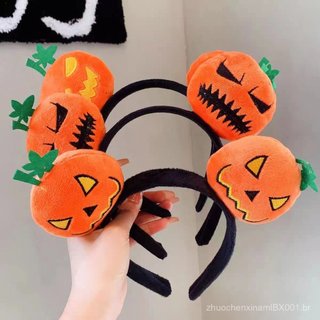 Acessório de cabelo de Halloween, tiara de abóbora engraçada, acessório de cabelo adorável para adultos, adereço festivo