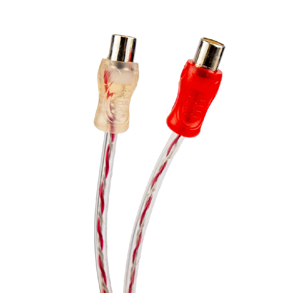 Cabo RCA Y Svart 1M 1 Macho 2 Fêmeas Vermelho/Prata C/4 — imagem 2 de 2