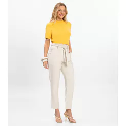 Calça Feminina Marrante Clochard Renaluci Bege