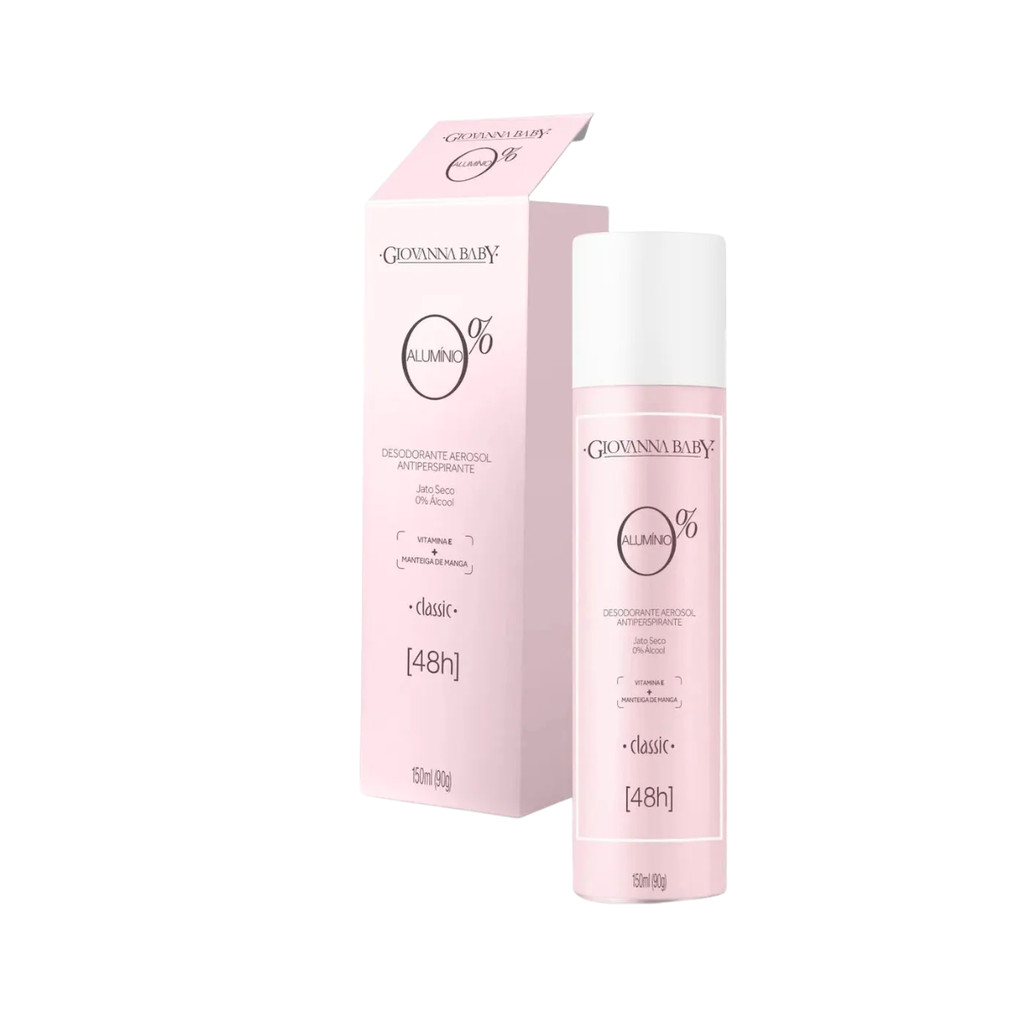 Desodorante Aerosol Giovanna Baby 0% Alumínio Classic 150ml