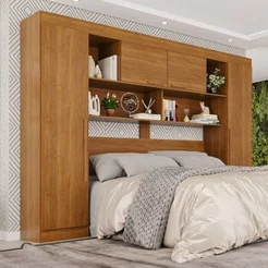 Guarda-Roupa Modulado 4 Portas Apolo Premium Marrom/Cinamomo Cinamomo