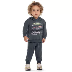 Conjunto Infantil Menino Interativo Carros Elian Cinza