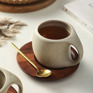Novo estilo cerâmica grés xícara de café conjunto simples Retro criativo caneca chá da tarde acampamento doméstico202610