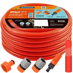 Mangueira para jardim Antitorção 1/2" com engate rápido e esguicho 30 metros Multi ATS - Tramontina