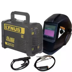 Inversora de solda 120A eletrodo e Tig DC ISL165S + Máscara de solda automática ton. 9 a 13 MSL-5000 Lynus