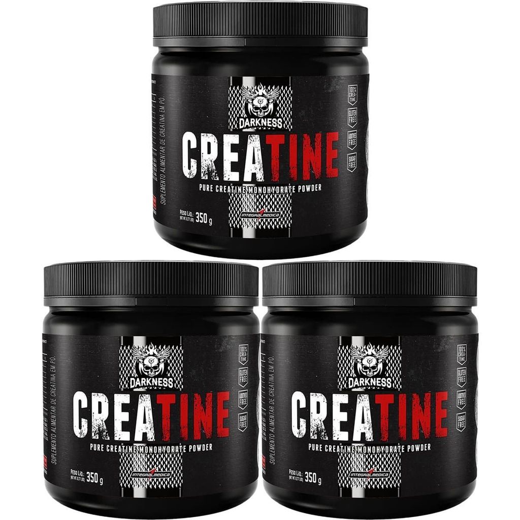 Kit 3X Creatine Darkness - 350g - IntegralMédica