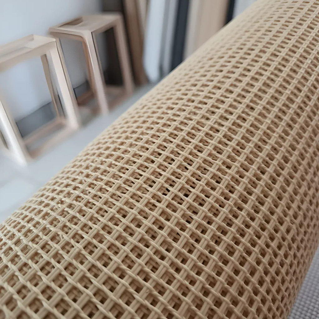Palha Sintética Palhinha Indiana Forro Fibra Tela Rattan Pergolado Decoração Móveis Bege 50cm