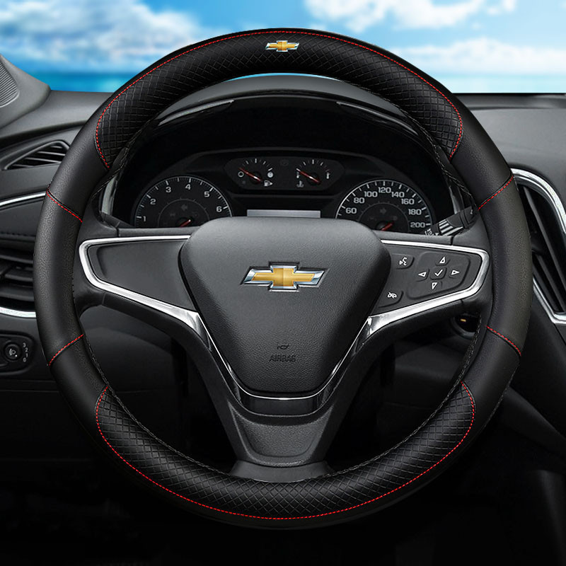 Capa de volante de carro em couro de alta qualidade para Chevrolet Cruze Colorado Aveo Optra Captiva Sail Sonic Orlando
