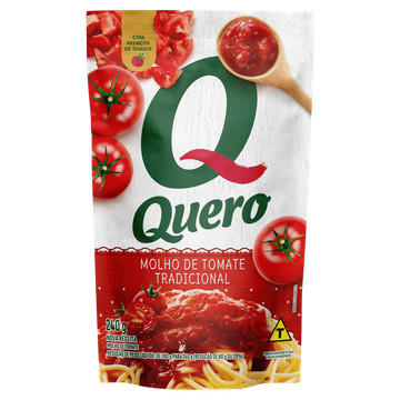 Molho de Tomate Tradicional Quero em Oferta na Shopee