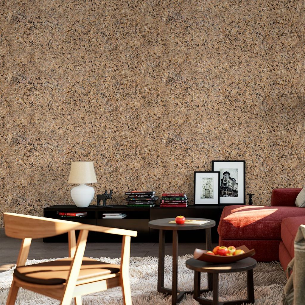 Papel de Parede Granito Terroso Natural. Autocolante Para Cozinha, Banheiro, Sala e móveis
