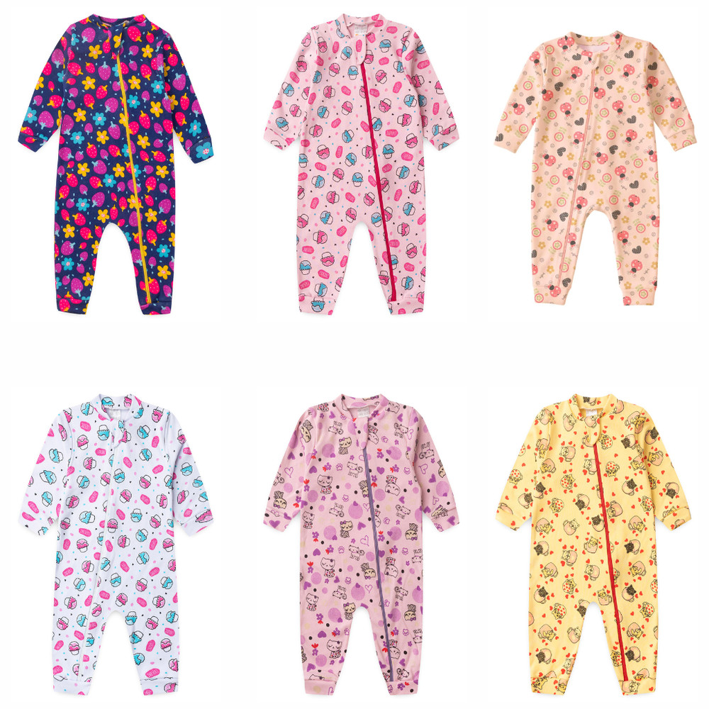 Kit 2 Macacões Bebê Menina Suedine Premium | Algodão Macio | RN ao 3 Anos em Oferta na Shopee