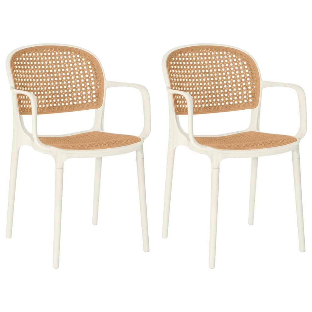 Kit 2 Cadeiras de Jantar Roma Prática com Braços para Sala e Cozinha em Oferta na Shopee