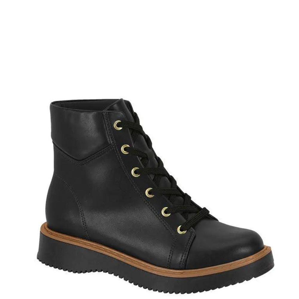 Bota Coturno Tratorado Cano Baixo Conforto Moleca 5339.204