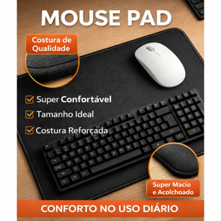 Mouse Pad Gamer Grande Conforto Premium Costurada Tamanhos Imediato em Oferta na Shopee