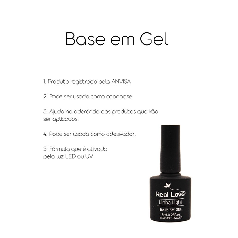 Base em Gel Bond-Aid - Linha Light 8ml - Real Love