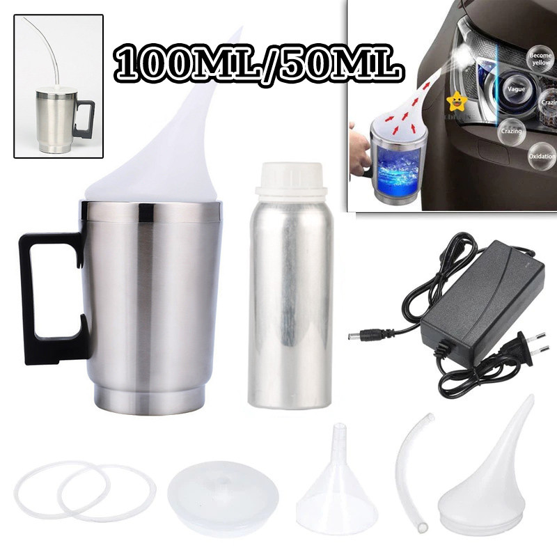 Polímero Revitalizador De Faróis C Copo De Polimento A Vapor - Remove e Limpa Amarelado Polímero Carro Moto Polimento em Oferta na Shopee