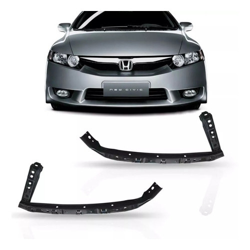 PAR de Guias OU  Suportes DO  Farol NEW CIVIC 2007 2008 2009 2010 2011 NOVO EM PLASTICO
