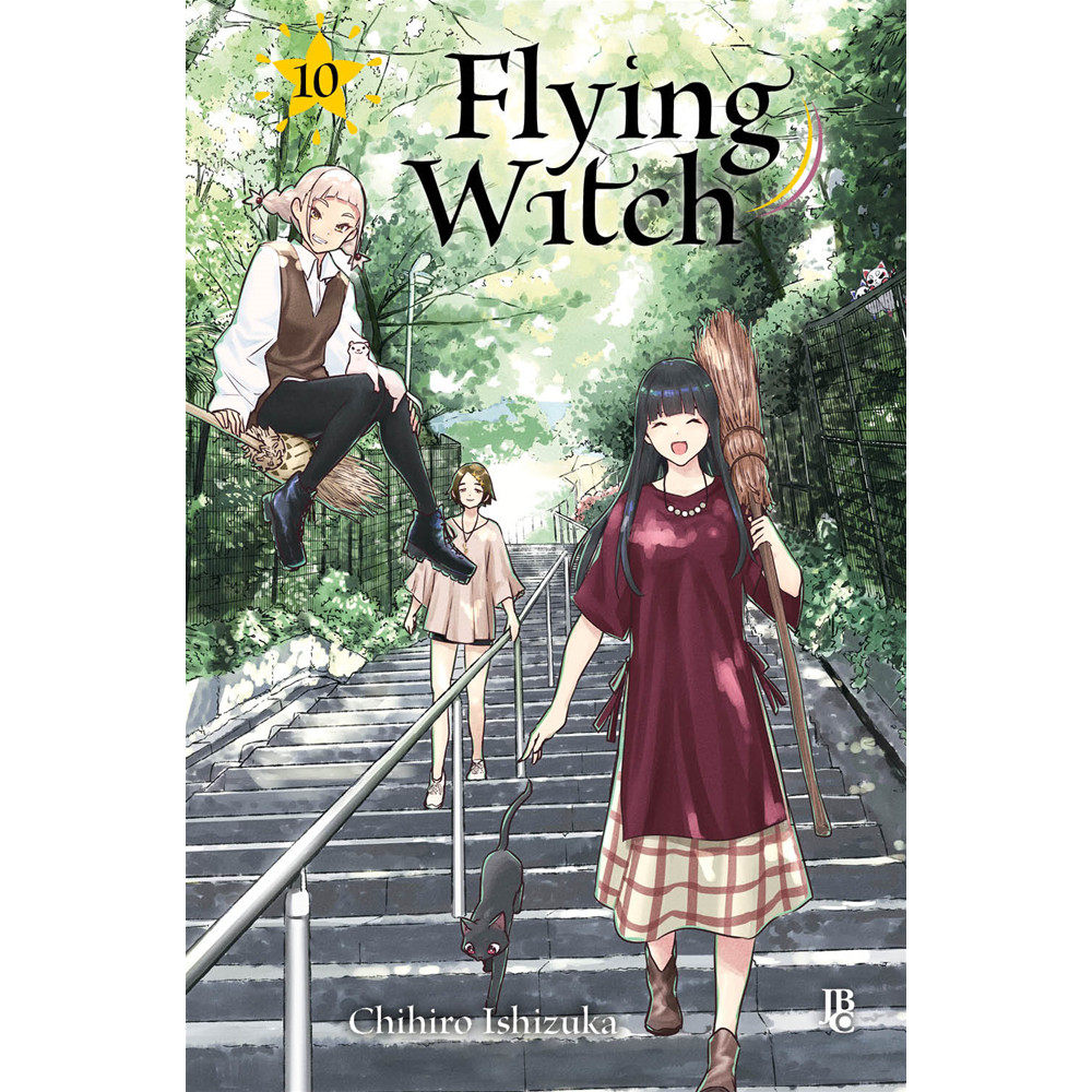 Capa do livro Mangá - Flying Witch Vol. 10 - por Chihiro Ishizuka - Editora JBC