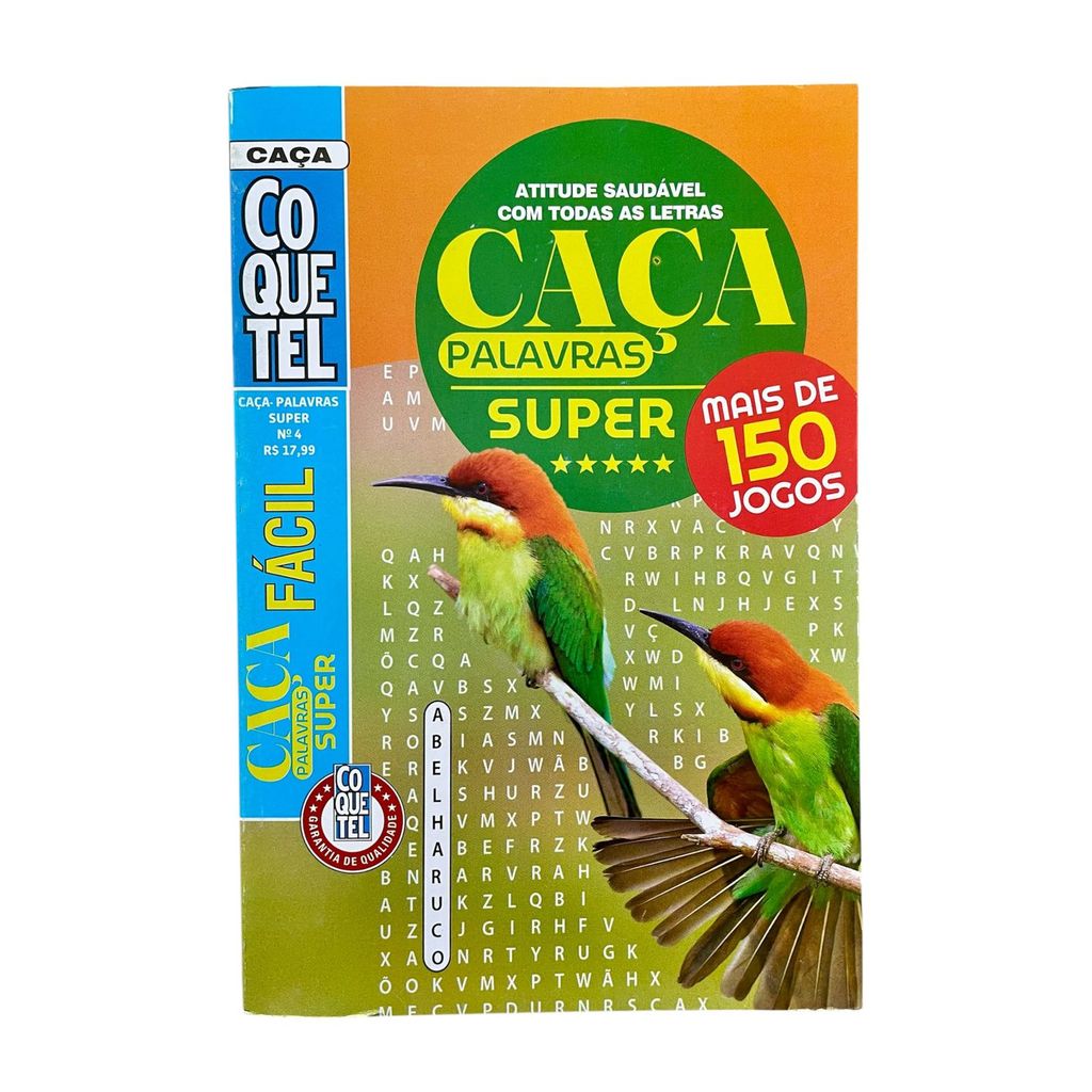Livro Coquetel Caça Palavras Super -nível Fácil N° 04 (novo) em Oferta na Shopee