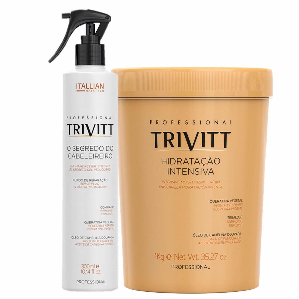 Kit Trivitt Máscara Hidr. 1Kg + O Segredo Cabeleireiro 300Ml