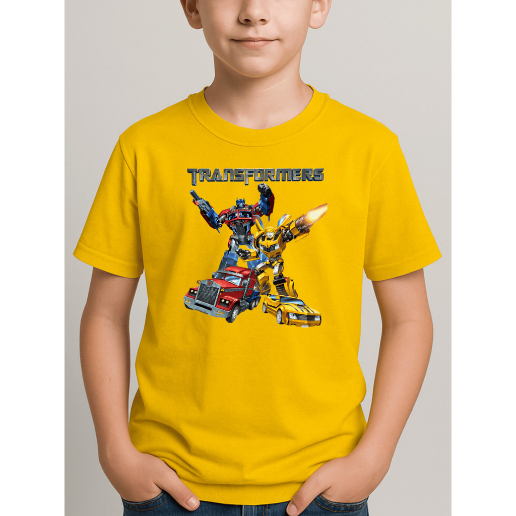 Camiseta Estampada Transformers Infantil Juvenil  Tamanho 1 Ao 16 Masculina