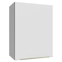 Armário Aéreo 50cm 1 Porta Branco/Branco Veludo Lux Madesa