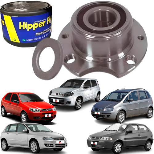 Cubo De Roda Traseiro Fiat Idea Palio Siena Stilo Uno 1999/2021