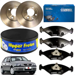 Discos E Pastilhas De Freio Gol G3 1.0 8v 16v 2001 2002 2003 2004 2005