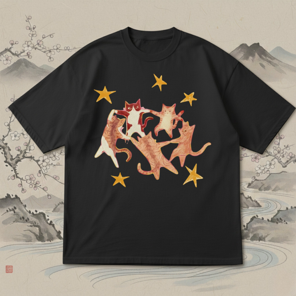 Camiseta Oversized de Gatinho Fofinha Gato Comunidade Camisetão Algodão Premium Confortavel em Oferta na Shopee