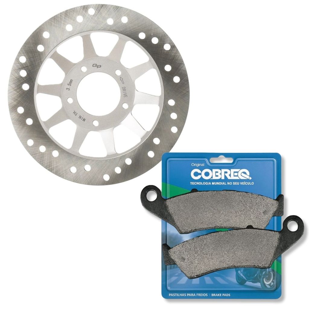 Disco de Freio Dianteiro Xre 190 Até 2024 + Pastilhas Cobreq em Oferta na Shopee
