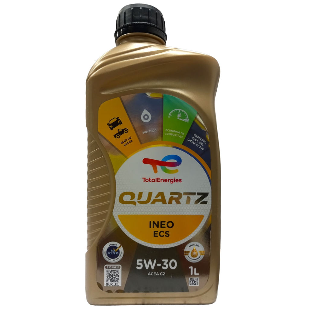 Óleo Lubrificante do Motor Total Quartz Ineo ECS 5W30 SN - 1L em Oferta na Shopee