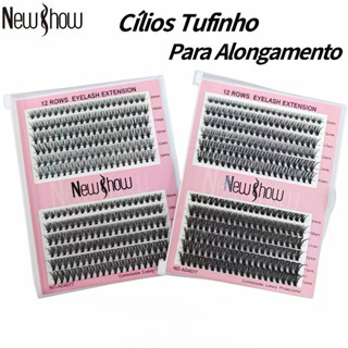 New Show Cílios Postiços Tufo Volume 10P/20P/30P/40P/50P/60P D Curl 9-14mm Mix - Extensão Profissional em Oferta na Shopee