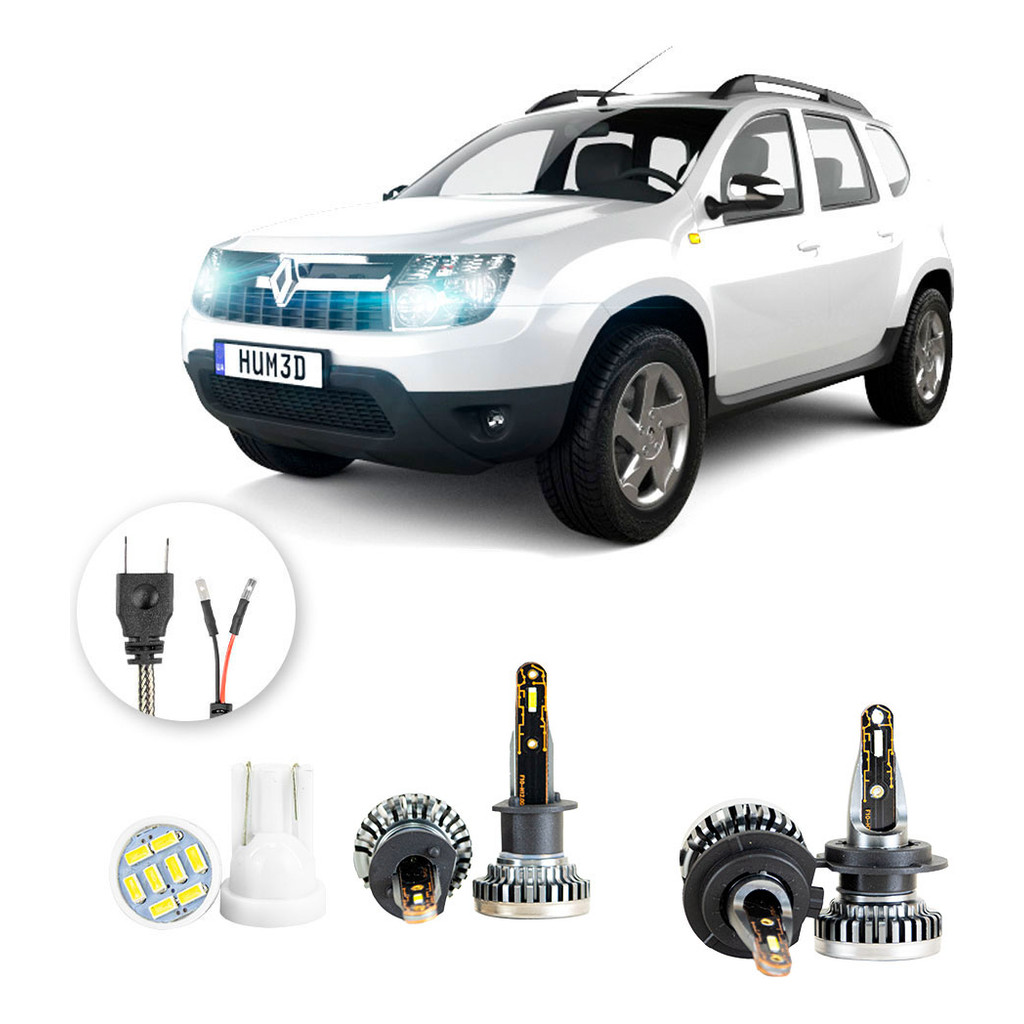 Kit Ultra Led Nano Renault Duster 2011 A 2014 H1 H7 30000lm