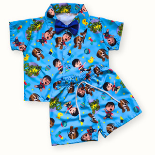 Mauricinho Conjunto Bento e Totó Infantil Roupa Temática Festa e Aniversário Look com Gravata ou sem Gravata Menino em Oferta na Shopee